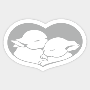 " TWO BUNNIES " Sticker